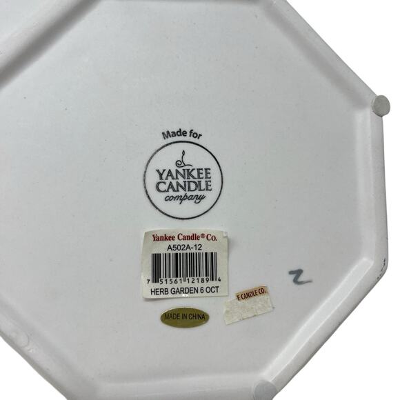 Yankee Candle Dill Herbs Decorative Plate Wall Handing Set Of 2 - Picture 7 of 10
